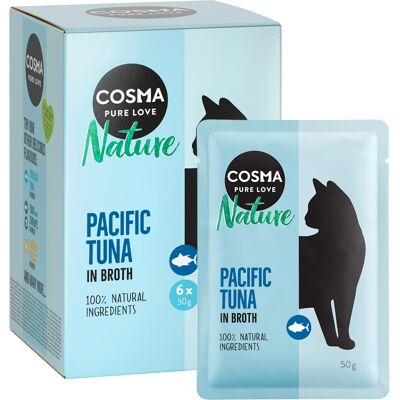 Cosma Nature, saszetki, 6 x 50 g - Tuńczyk pacyficzny Cosma Nature, saszetki, 6 x 50 g - Tuńczyk pacyficzny