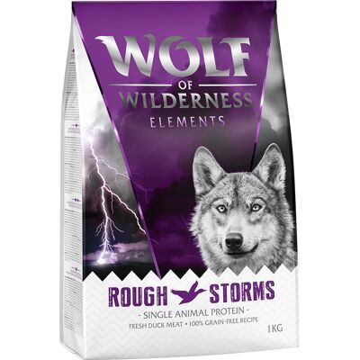 Wolf of Wilderness Monoprotein Sensitive „Rough Storms”, kaczka - bez zbóż - 1 kg Wolf of Wilderness Monoprotein Sensitive „Rough Storms”, kaczka - bez zbóż - 1 kg