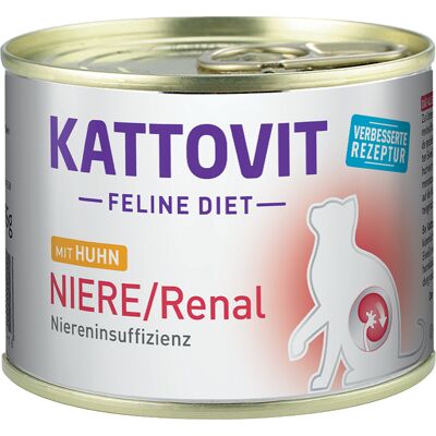 Kattovit Dieta Nerkowa dla Kotów 12 x 185g - Kurczak Kattovit Dieta Nerkowa dla Kotów 12 x 185g - Kurczak
