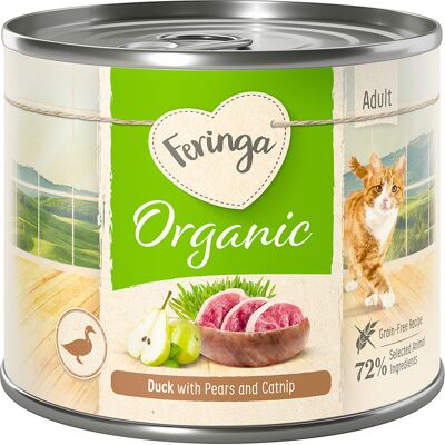 Feringa Bio Menu Adult, 6 x 200 g - Biokaczka z gruszką i kocimiętką Feringa Bio Menu Adult, 6 x 200 g - Biokaczka z gruszką i kocimiętką