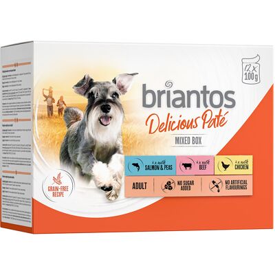 Karma dla psa Briantos - Mieszany pasztet 48 x 100 g Karma dla psa Briantos - Mieszany pasztet 48 x 100 g