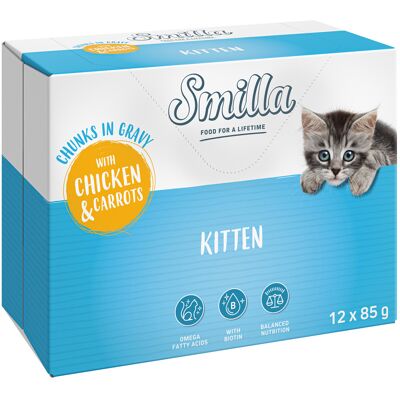 Smilla Kitten Kurczak i warzywa w sosie - 85g Smilla Kitten Kurczak i warzywa w sosie - 85g