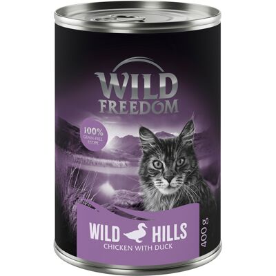 Wild Freedom Adult, 6 x 400 g - bezzbożowa receptura - Wild Hills – Kaczka i kurczak Wild Freedom Adult, 6 x 400 g - bezzbożowa receptura - Wild Hills – Kaczka i kurczak
