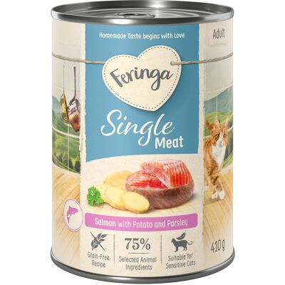 Feringa Łosoś i Ziemniaki Karma dla Kotów - 12 x 410g Feringa Łosoś i Ziemniaki Karma dla Kotów - 12 x 410g
