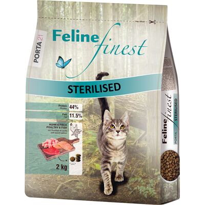 Porta 21 Feline Finest Sterilised, kurczak i ryba - 2 kg Porta 21 Feline Finest Sterilised, kurczak i ryba - 2 kg