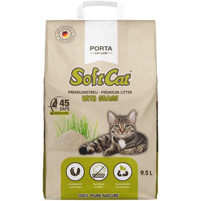 Porta SoftCat Grass - Naturalna i biodegradowalna kocia żwirek - 9,5L / 17L Porta SoftCat Grass - Naturalna i biodegradowalna kocia żwirek - 9,5L / 17L
