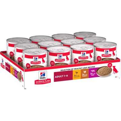 Hill's Science Plan Adult - Kurczak, indyk, wołowina, 12 x 370 g Hill's Science Plan Adult - Kurczak, indyk, wołowina, 12 x 370 g