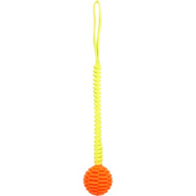 Flamingo zabawka dla psa Lipa, lina do przeciągania z piłką - Ø 6,5 x dł. 40 cm Flamingo zabawka dla psa Lipa, lina do przeciągania z piłką - Ø 6,5 x dł. 40 cm