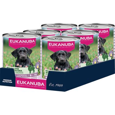 Eukanuba Puppy, jagnięcina z ziemniakami - 6 x 400 g Eukanuba Puppy, jagnięcina z ziemniakami - 6 x 400 g