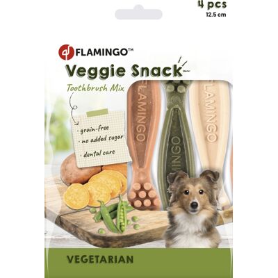 Flamingo Veggie zestaw szczoteczek do zębów - 2 x 160 g (8 szt., 12,5 cm) Flamingo Veggie zestaw szczoteczek do zębów - 2 x 160 g (8 szt., 12,5 cm)