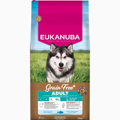 Eukanuba Grain Free Adult Large & Giant Breed, ryba morska - 12 kg Eukanuba Grain Free Adult Large & Giant Breed, ryba morska - 12 kg
