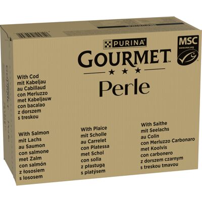 Megapakiet Gourmet Perle, 96 x 85 g - Delikatne kawałki z oceanu w sosie (4 smaki) Megapakiet Gourmet Perle, 96 x 85 g - Delikatne kawałki z oceanu w sosie (4 smaki)