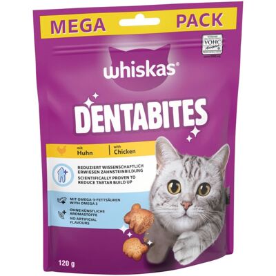 Whiskas Dentabites - Z kurczakiem, 2 x 120 g Whiskas Dentabites - Z kurczakiem, 2 x 120 g