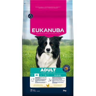 Eukanuba Premium Nutrition Adult Medium Breed, kurczak - 3 kg Eukanuba Premium Nutrition Adult Medium Breed, kurczak - 3 kg