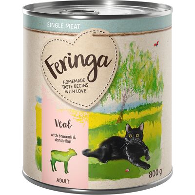 Feringa Single Meat Menu - 12/6 x 800g - Karma dla kota Feringa Single Meat Menu - 12/6 x 800g - Karma dla kota
