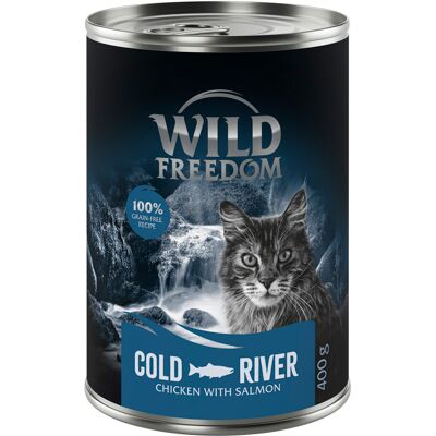 Wild Freedom Adult, 6 x 400 g - bezzbożowa receptura - Cold River – Kurczak i łosoś Wild Freedom Adult, 6 x 400 g - bezzbożowa receptura - Cold River – Kurczak i łosoś