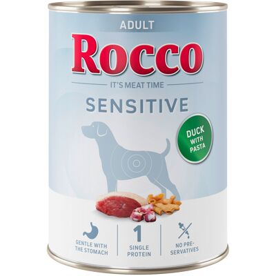 Rocco Sensitive, 6 x 400 g - Nowa receptura: kaczka z makaronem Rocco Sensitive, 6 x 400 g - Nowa receptura: kaczka z makaronem