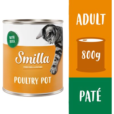 Mokra karma z drobiu Smilla 6x800g - Bez zbóż, Zrównoważona dieta Mokra karma z drobiu Smilla 6x800g - Bez zbóż, Zrównoważona dieta