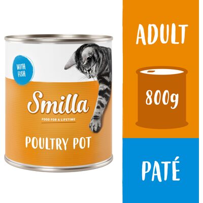 Smilla Puszki z drobiem, 6 x 800 g - Drób z rybą Smilla Puszki z drobiem, 6 x 800 g - Drób z rybą