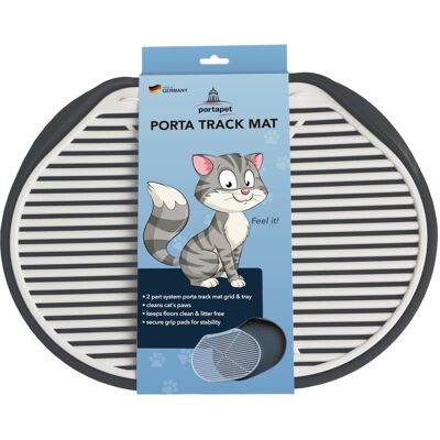 No Brand Matyga na kuwetę dla kota - Soft Touch Track Mat - Srebro No Brand Matyga na kuwetę dla kota - Soft Touch Track Mat - Srebro