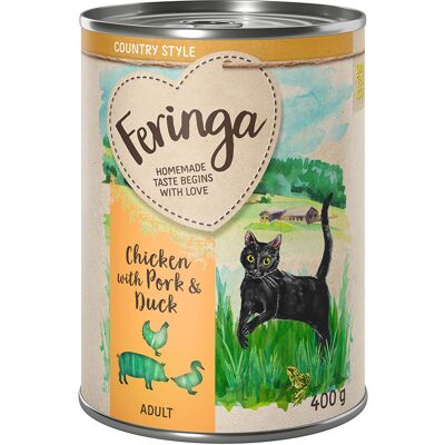 Feringa Country Style Menu, 6 x 400 g - Kurczak, kaczka, wieprzowina Feringa Country Style Menu, 6 x 400 g - Kurczak, kaczka, wieprzowina