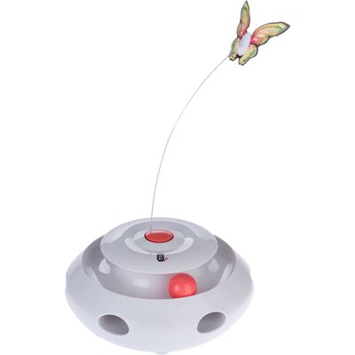 Zabawka 3-w-1 dla kotów TIAKI - Motyl, tor kulkowy, USB doładowanie Zabawka 3-w-1 dla kotów TIAKI - Motyl, tor kulkowy, USB doładowanie