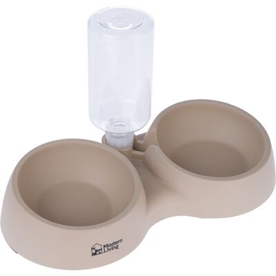 Modern Living podwójna miska Kandy - 2 x 400 ml, dł. x szer. x wys.: 35 x 17 x 7 cm Modern Living podwójna miska Kandy - 2 x 400 ml, dł. x szer. x wys.: 35 x 17 x 7 cm
