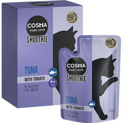Cosma - Cosma Smoothies - tuńczyk pomidor - 50 g - przekąski dla kotów Cosma - Cosma Smoothies - tuńczyk pomidor - 50 g - przekąski dla kotów