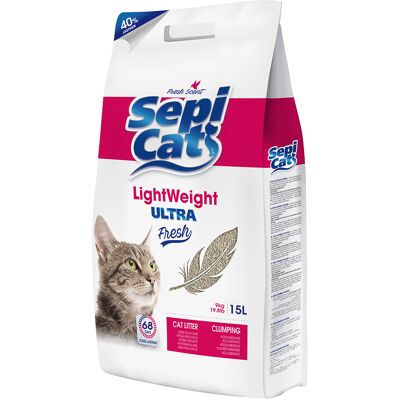 Sepicat LightWeight Ultra Fresh żwirek dla kotów - Naturalna glina, długotrwałe Sepicat LightWeight Ultra Fresh żwirek dla kotów - Naturalna glina, długotrwałe