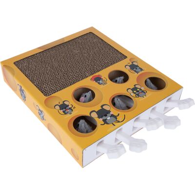 TIAKI zabawka dla kota Whack-a-mole 2 in 1 - Dł. x szer. x wys.: 36 x 26 x 6 cm TIAKI zabawka dla kota Whack-a-mole 2 in 1 - Dł. x szer. x wys.: 36 x 26 x 6 cm