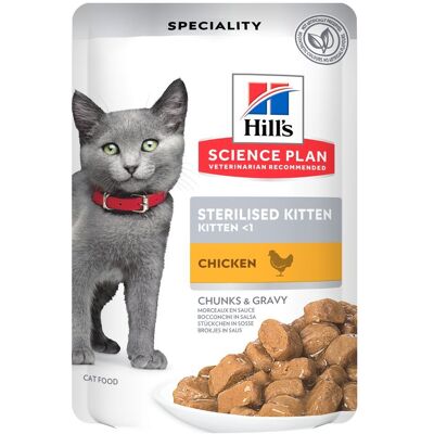 Hill's Science Plan Sterilised Kitten - Kurczak, 12 x 85 g Hill's Science Plan Sterilised Kitten - Kurczak, 12 x 85 g