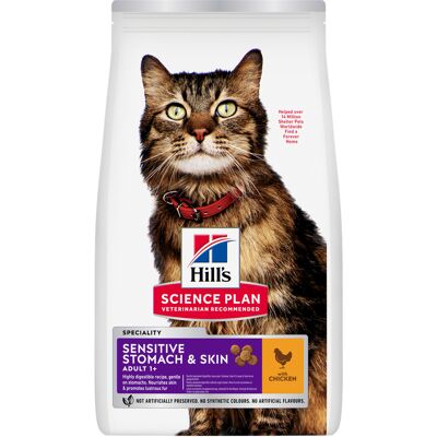 Hill's Science Plan Sensitive Stomach & Skin Adult 1+, kurczak - 3 kg Hill's Science Plan Sensitive Stomach & Skin Adult 1+, kurczak - 3 kg