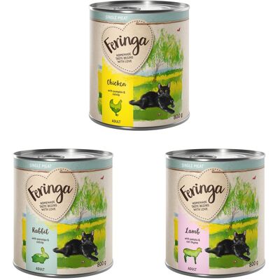 Feringa Single Meat Menu - 12 x 800 g - Karma dla kota Feringa Single Meat Menu - 12 x 800 g - Karma dla kota