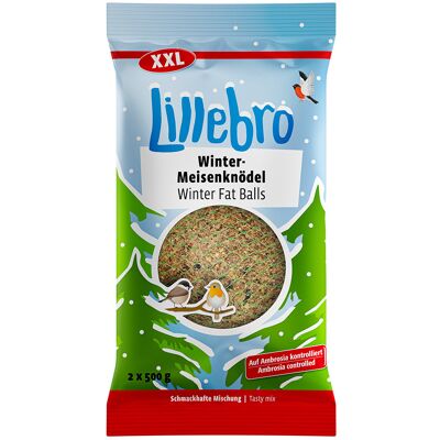 Lillebro Winter XXL, kule tłuszczowe dla dzikich ptaków - 10 x 500 g Lillebro Winter XXL, kule tłuszczowe dla dzikich ptaków - 10 x 500 g