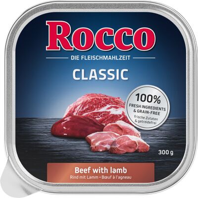 Rocco Classic tacki, 9 x 300 g - Wołowina i jagnięcina Rocco Classic tacki, 9 x 300 g - Wołowina i jagnięcina
