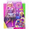 Lalka Barbie Moda Extra Kurtka Futerkowe Rękawy Karbowane Blond Włosy 3+ Mattel