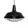 Lampa Wisząca Retro Loft Czarna 36cm E27 Abruzzo Patrone ABR-RRP-C-E27