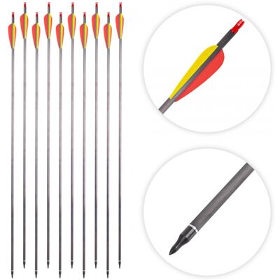 Strzała węglowa Jinx - 30", Wymienna stalowa końcówka, Ciemnoszara Strzała węglowa Jinx - 30", Wymienna stalowa końcówka, Ciemnoszara