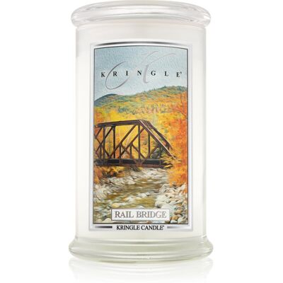 Świeca zapachowa Kringle Candle Rail Bridge - Drewniana Koriander Cytrus 624g Świeca zapachowa Kringle Candle Rail Bridge - Drewniana Koriander Cytrus 624g