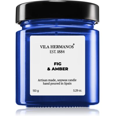 Vila Hermanos Apothecary Cobalt Blue Fig & Amber świeczka zapachowa 150 g Vila Hermanos Apothecary Cobalt Blue Fig & Amber świeczka zapachowa 150 g