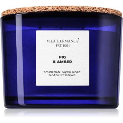 Vila Hermanos Apothecary Cobalt Blue Fig & Amber świeczka zapachowa 350 g Vila Hermanos Apothecary Cobalt Blue Fig & Amber świeczka zapachowa 350 g