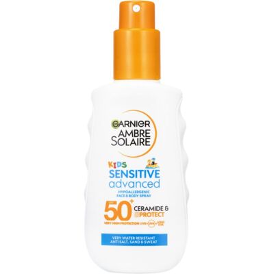 Garnier Ambre Solaire Sensitive Advanced Kids SPF50+ - Spray przeciwsłoneczny Garnier Ambre Solaire Sensitive Advanced Kids SPF50+ - Spray przeciwsłoneczny