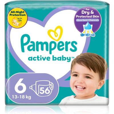 Pampers Active Baby Rozmiar 6 - Jednorazowe pieluchy, 13-18kg Pampers Active Baby Rozmiar 6 - Jednorazowe pieluchy, 13-18kg