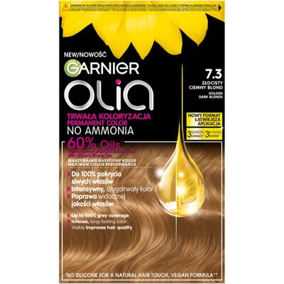 Garnier Olia Big Kit trwała farba do włosów odcień 7.3 Golden Dark Blonde 1 szt. Garnier Olia Big Kit trwała farba do włosów odcień 7.3 Golden Dark Blonde 1 szt.