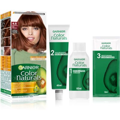 Garnier Color Naturals farba do włosów odcień 4.5 Mahogany 1 szt. Garnier Color Naturals farba do włosów odcień 4.5 Mahogany 1 szt.