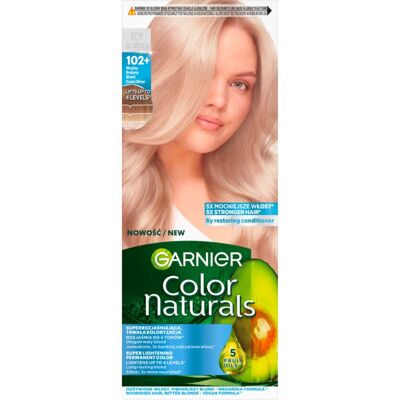 Garnier Color Naturals farba do włosów odcień 102+ Mroźny Srebrny Blond 1 szt. Garnier Color Naturals farba do włosów odcień 102+ Mroźny Srebrny Blond 1 szt.
