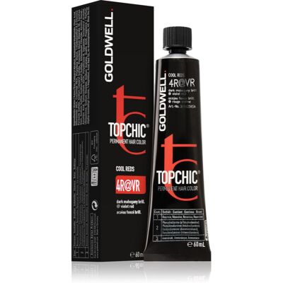 Goldwell Topchic Permanent Hair Color farba do włosów odcień 4R@VR 60 ml Goldwell Topchic Permanent Hair Color farba do włosów odcień 4R@VR 60 ml