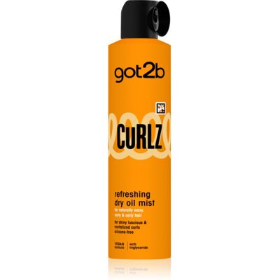 got2b Curlz Refreshing Dry Oil Mist sucha mgiełka olejowa do włosów kręconych i falowanych 200 ml got2b Curlz Refreshing Dry Oil Mist sucha mgiełka olejowa do włosów kręconych i falowanych 200 ml