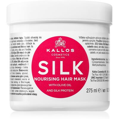 Kallos KJMN Professional Silk maseczka do włosów suchych i wrażliwych 275 ml Kallos KJMN Professional Silk maseczka do włosów suchych i wrażliwych 275 ml