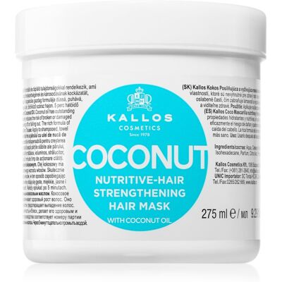 Kallos KJMN Professional Coconut maseczka odżywcza włosy słabe 275 ml Kallos KJMN Professional Coconut maseczka odżywcza włosy słabe 275 ml
